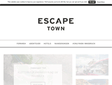 Tablet Screenshot of escape-town.com